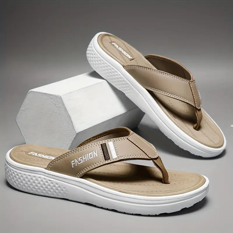Men’s Summer Flip-Flops – Soft, Water-Friendly Sole & All-Day Comfort