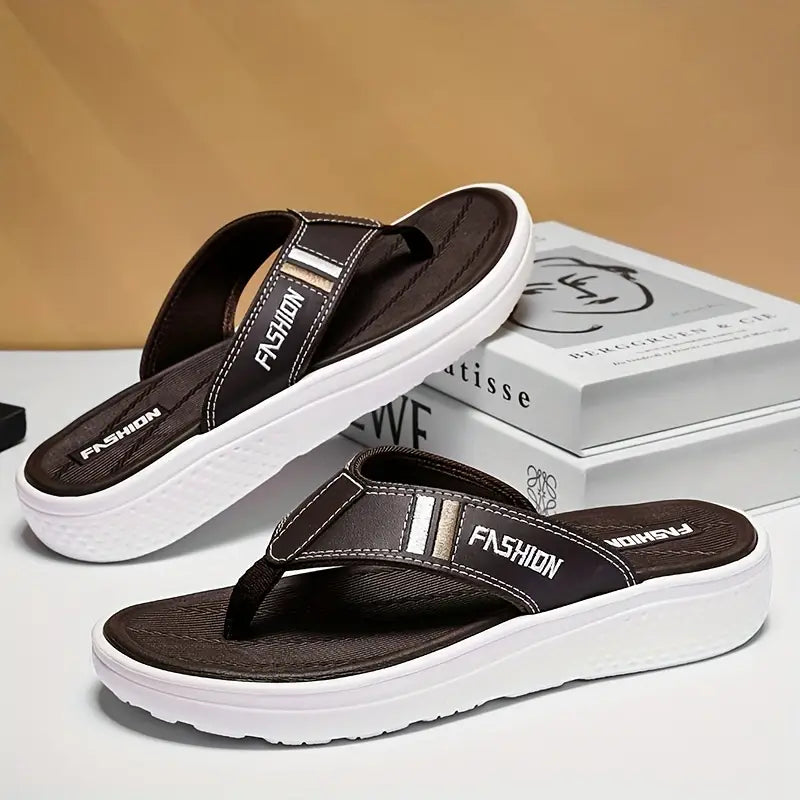 Men’s Summer Flip-Flops – Soft, Water-Friendly Sole & All-Day Comfort