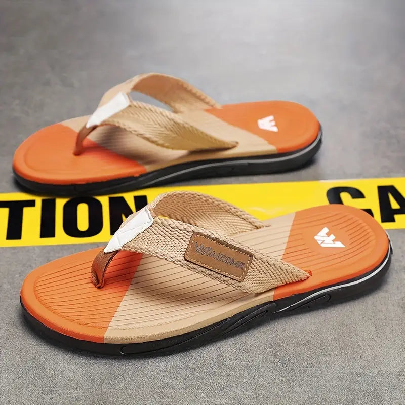 Men’s Trendy Thong Sandals – Casual Non-Slip Flip-Flops for Spring & Summer