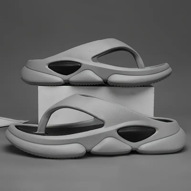 Men’s Summer Cut-Out Slide Sandals – Minimalist and Breathable Slippers