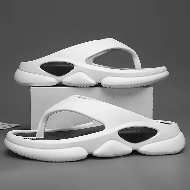 Men’s Summer Cut-Out Slide Sandals – Minimalist and Breathable Slippers