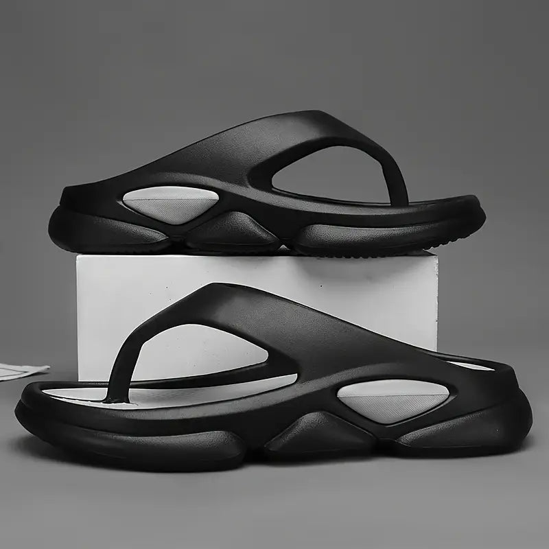 Men’s Summer Cut-Out Slide Sandals – Minimalist and Breathable Slippers